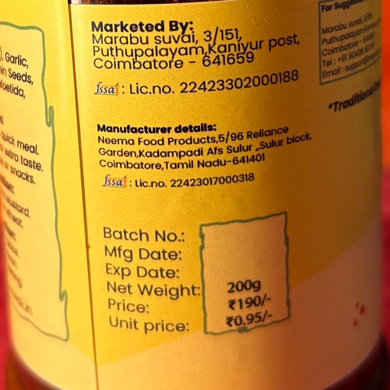 Authentic South Indian Pirandai Thokku - Image 3